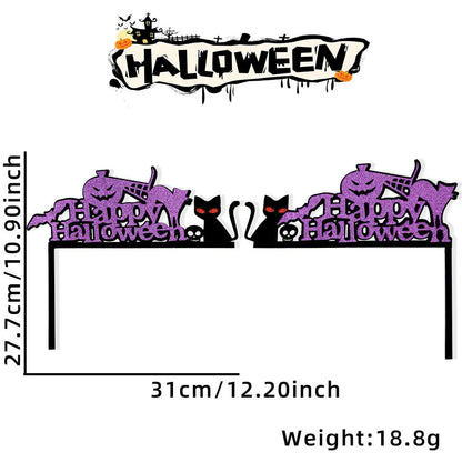 Halloween Door Frame Decoration,Bats,Pumpkins,Spider Webs,Door and Window Corner Sign, Halloween Home Decor,corner Stickers 2024