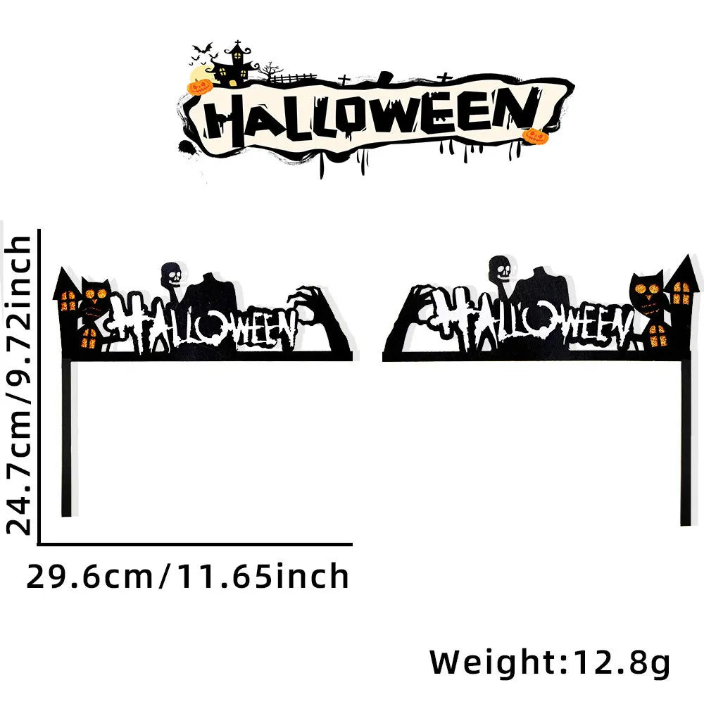 Halloween Door Frame Decoration,Bats,Pumpkins,Spider Webs,Door and Window Corner Sign, Halloween Home Decor,corner Stickers 2024