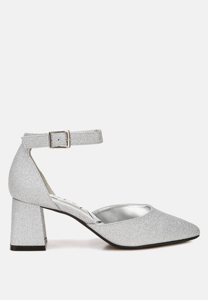 Taznia Glitter Block Heel Sandals-6