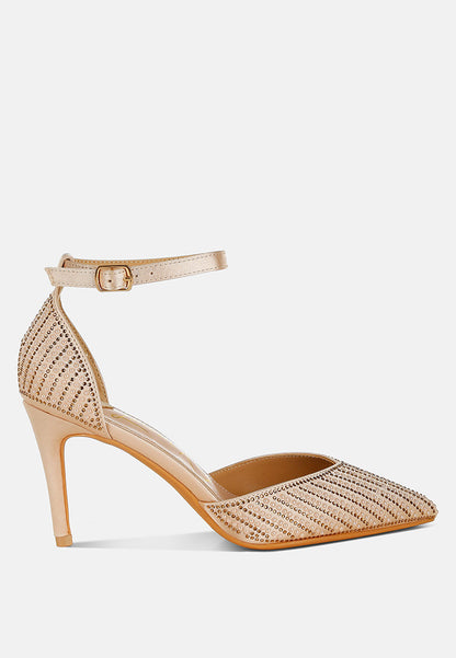 Wanda Pearls & Sequins Embellished Stiletto Sandals-5