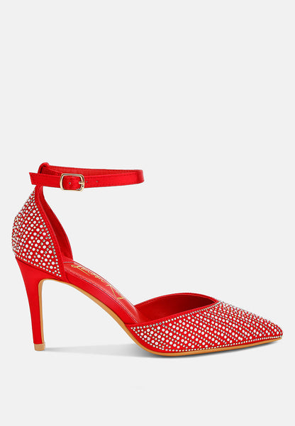 Wanda Pearls & Sequins Embellished Stiletto Sandals-6