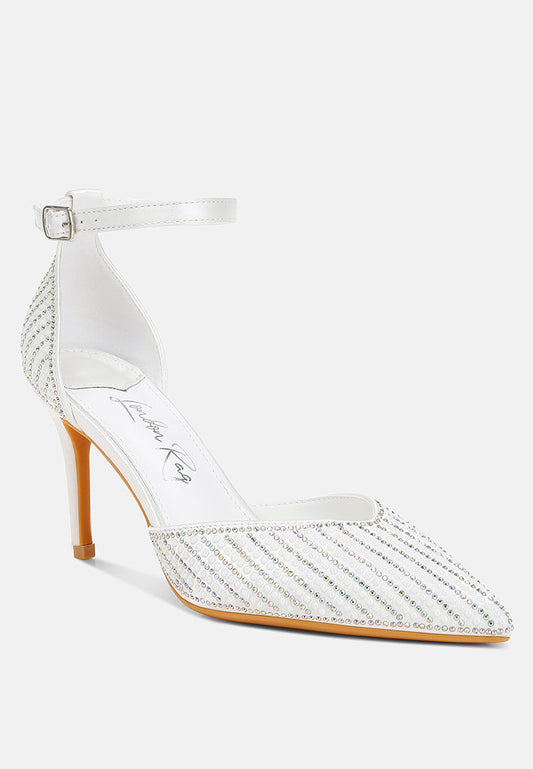 Wanda Pearls & Sequins Embellished Stiletto Sandals-1