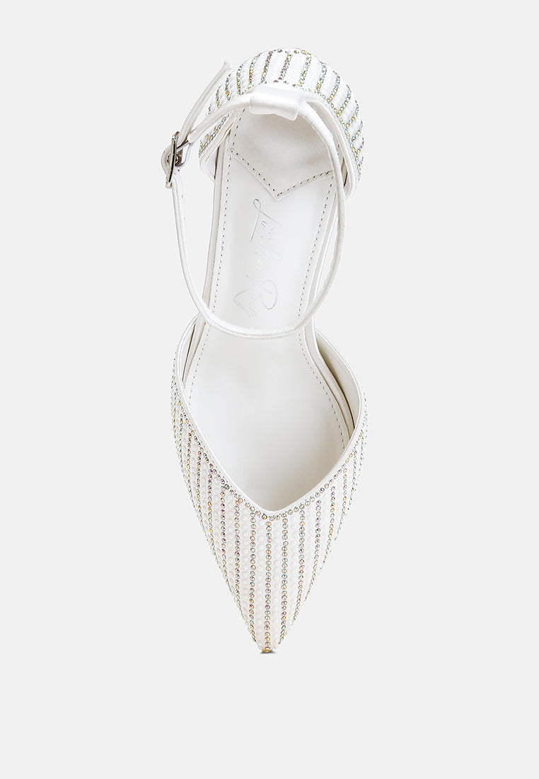 Wanda Pearls & Sequins Embellished Stiletto Sandals-3