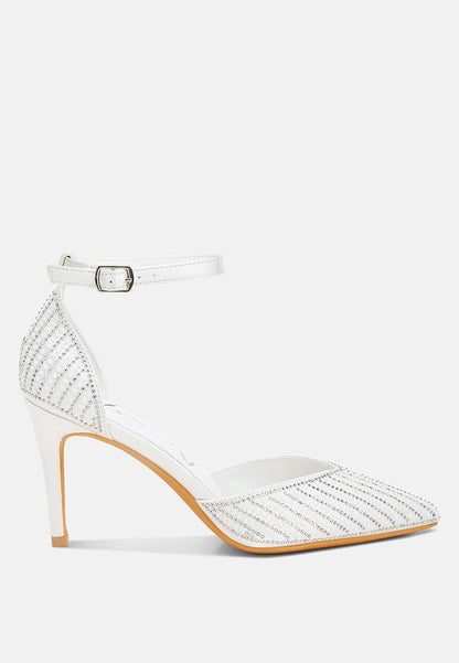 Wanda Pearls & Sequins Embellished Stiletto Sandals-0