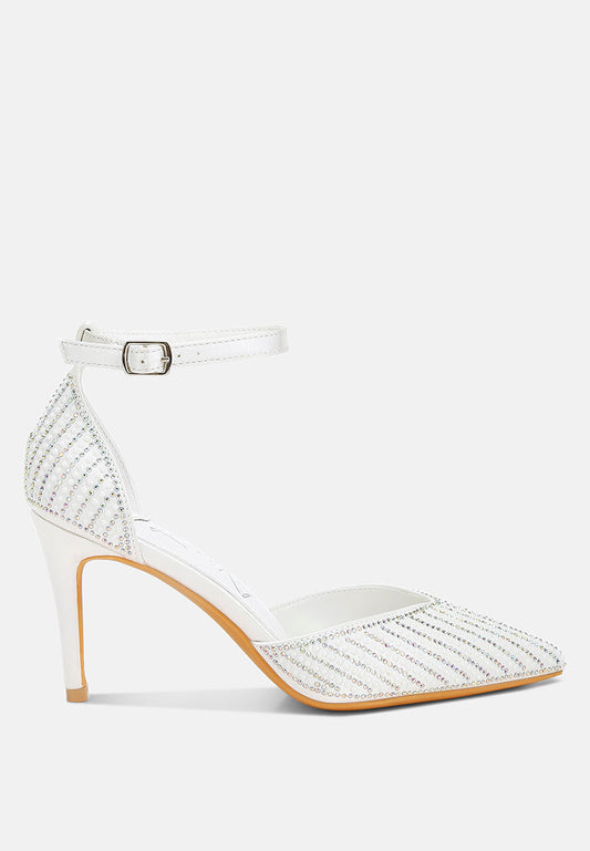 Wanda Pearls & Sequins Embellished Stiletto Sandals-0
