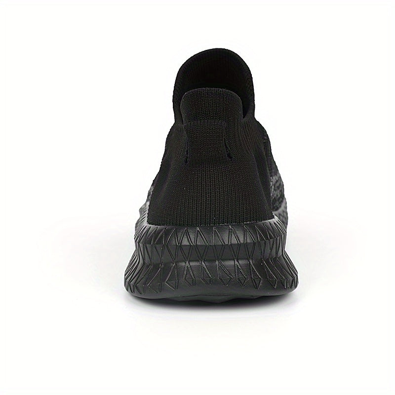 Lightweight Breathable Running Shoes] Men's Slip On Breathable Lightweight Running Shoes, Outdoor Casual Walking Shoes Men's Sneakers