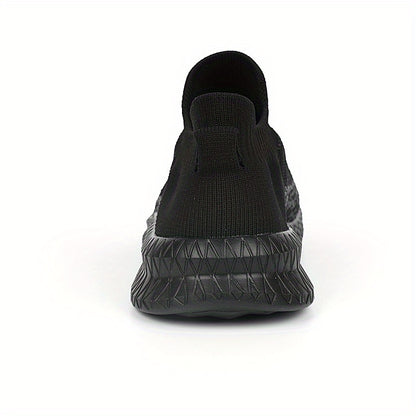 Lightweight Breathable Running Shoes] Men's Slip On Breathable Lightweight Running Shoes, Outdoor Casual Walking Shoes Men's Sneakers