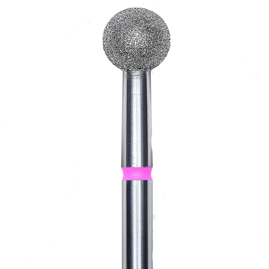 DIAMOND NAIL DRILL BIT, "BALL", RED, HEAD DIAMETER 5MM (FA01R050) - STALEKS™-1