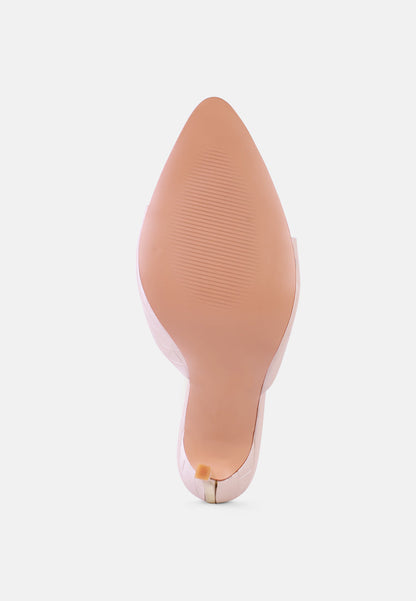 Bottoms Up Strappy Slip On Stiletto Heels-4