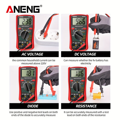 ANENG DM850 Automatic Professional Digital Multimeter 1999 Counts Auto AC/DC Votage Tester Ohm Current Ammeter Detector Tool Without battery