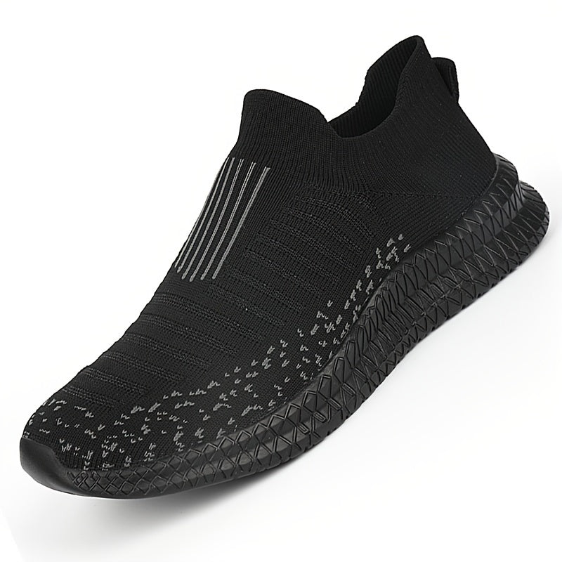 Lightweight Breathable Running Shoes] Men's Slip On Breathable Lightweight Running Shoes, Outdoor Casual Walking Shoes Men's Sneakers