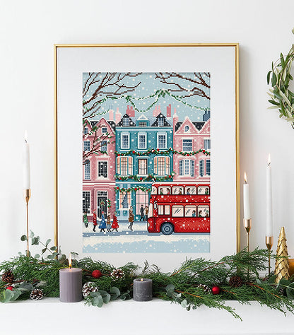London Snowfall L9919 Counted Cross Stitch Kit-1