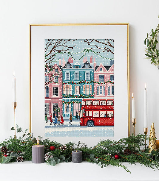 London Snowfall L9919 Counted Cross Stitch Kit-1