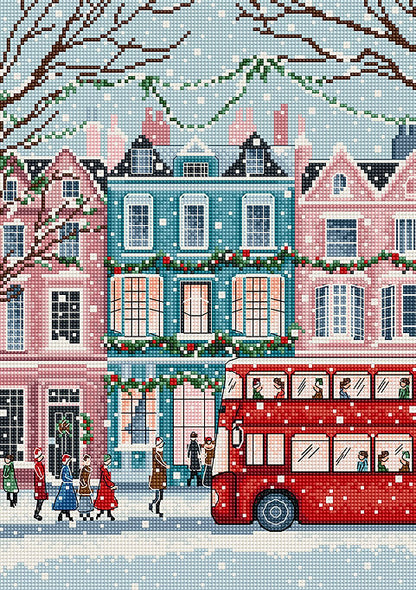 London Snowfall L9919 Counted Cross Stitch Kit-0