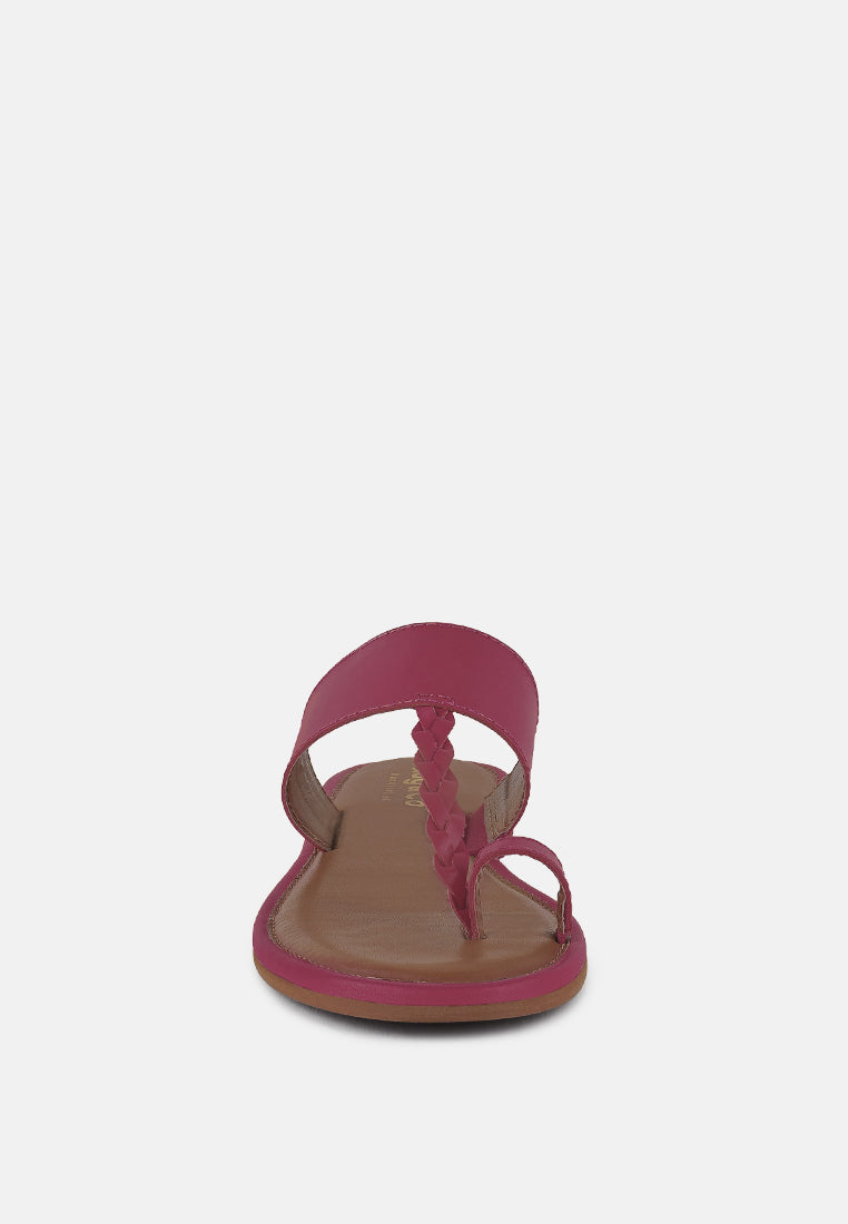 Harris Toe Ring Braided Slip Ons-2