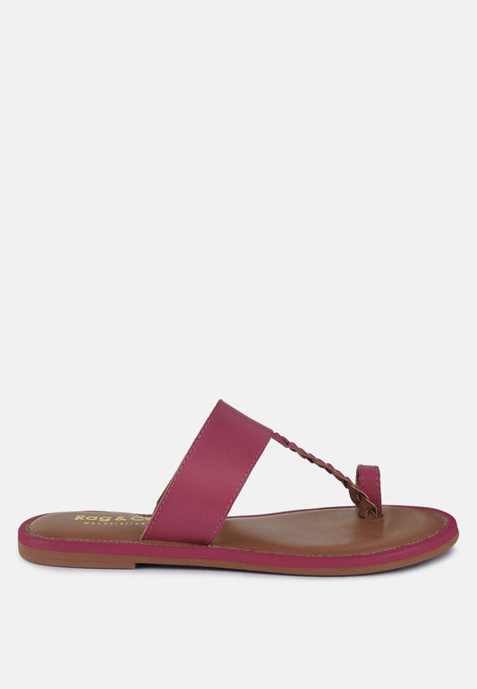 Harris Toe Ring Braided Slip Ons-0