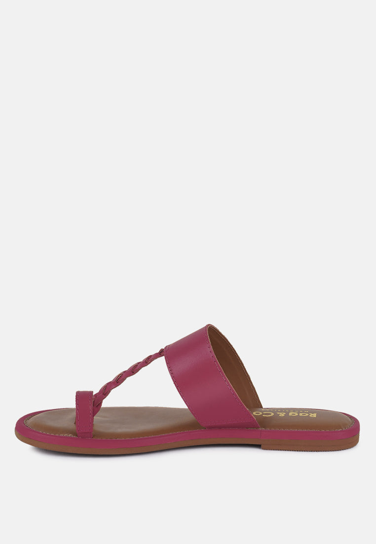 Harris Toe Ring Braided Slip Ons-3