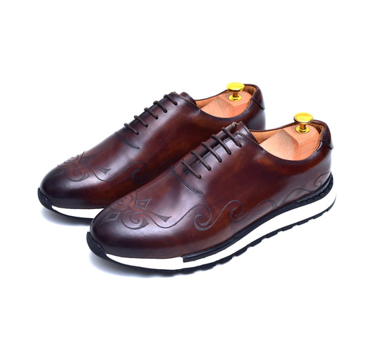 Archie III - Brown Dress Sneakers-1