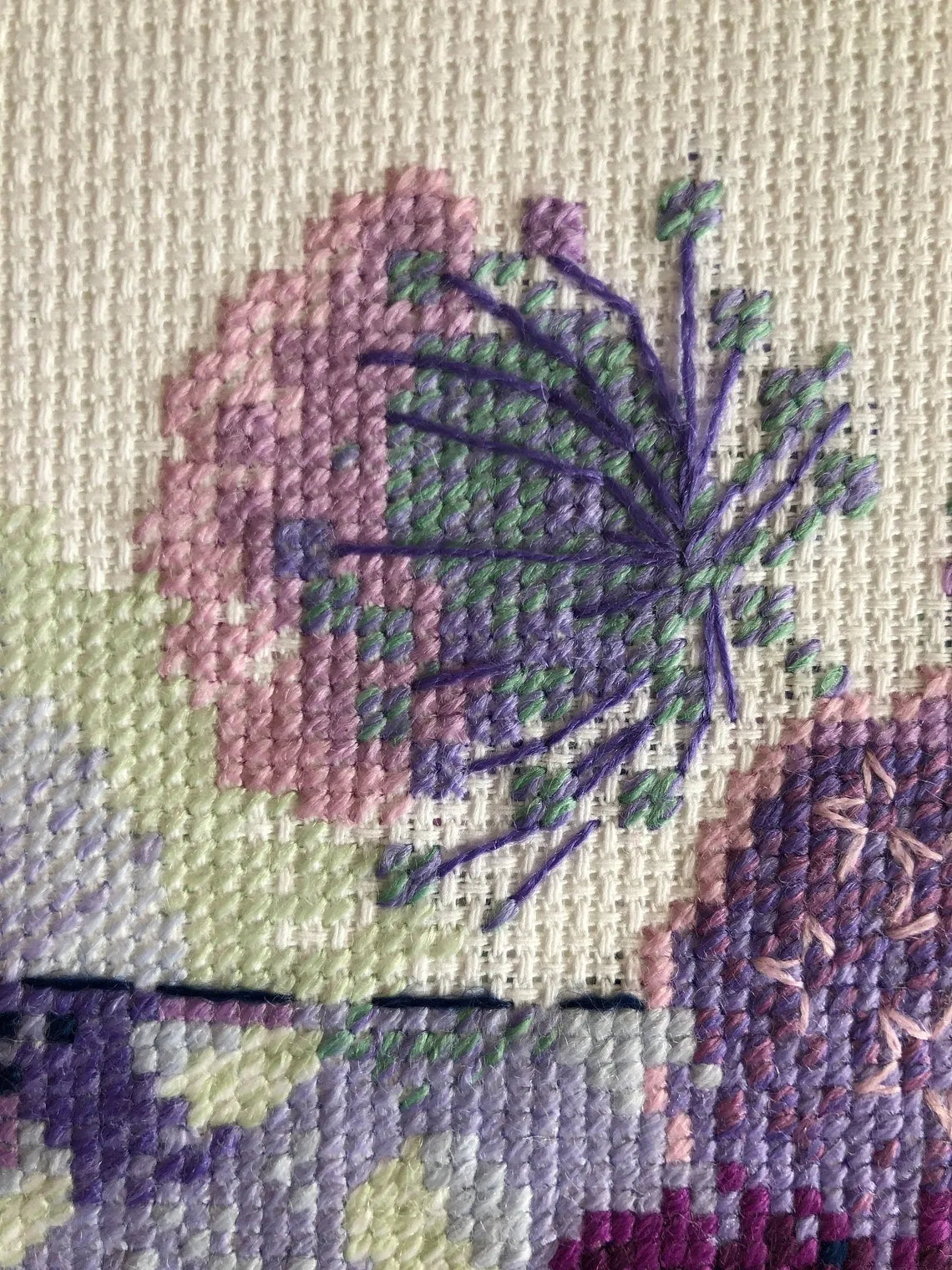 Purple Allium R1974 Counted Cross Stitch Kit-2
