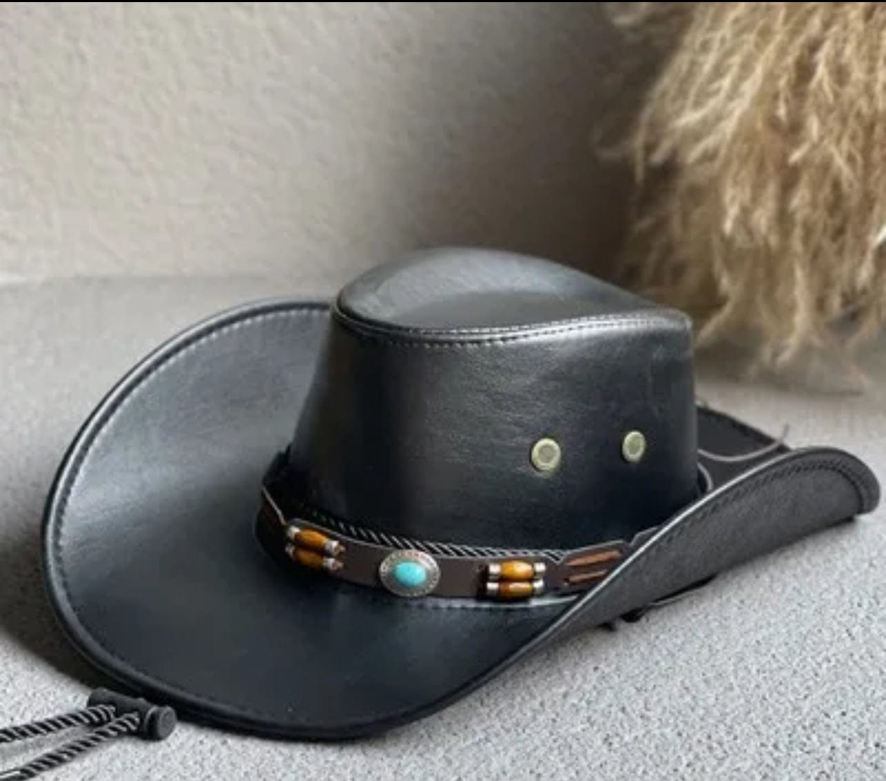 Leather Cowboy hat- Indy-3