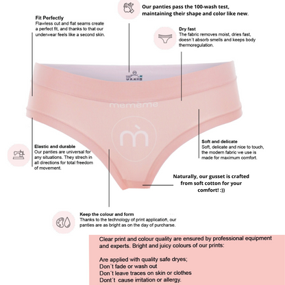 Memème Women’s Ultra-Comfortable Butterfly– Bliss  - Queen Size Panties | Original Prints, Unique Designs | Breathable Cotton Crotch, Stretchy Fit, Soft Flat Seams, No Elastic Bands | Style: High Waisted Brief | Everyday Use-3