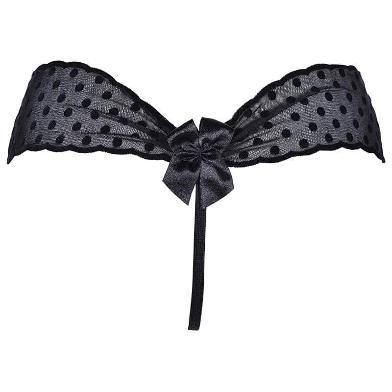 Sexy Sheer String Thong Panty Axami Seductive Dots-3