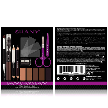 Brow Chicka Brow Eyebrow Makeup Set - 17-Piece Kit-4