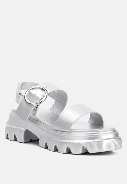 Silas Metallic Chunky Sandals-1